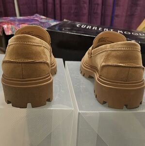 Camel brown Loafers 9.5 fits like 10